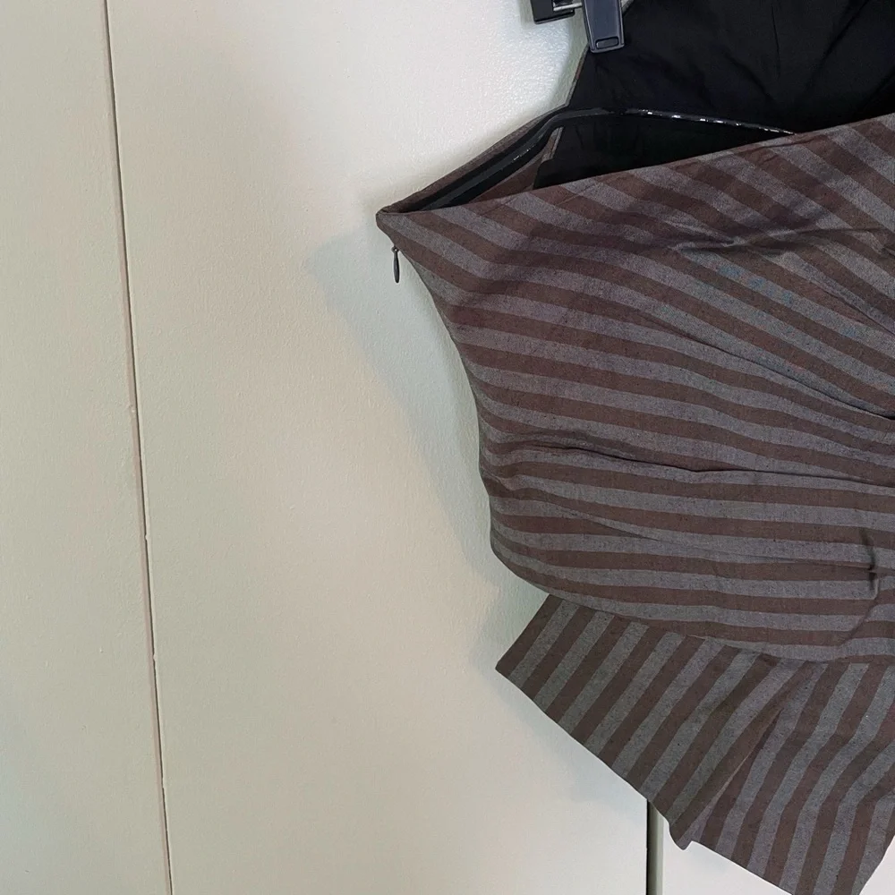 Tory Burch Stripe Wrap One Shoulder Top